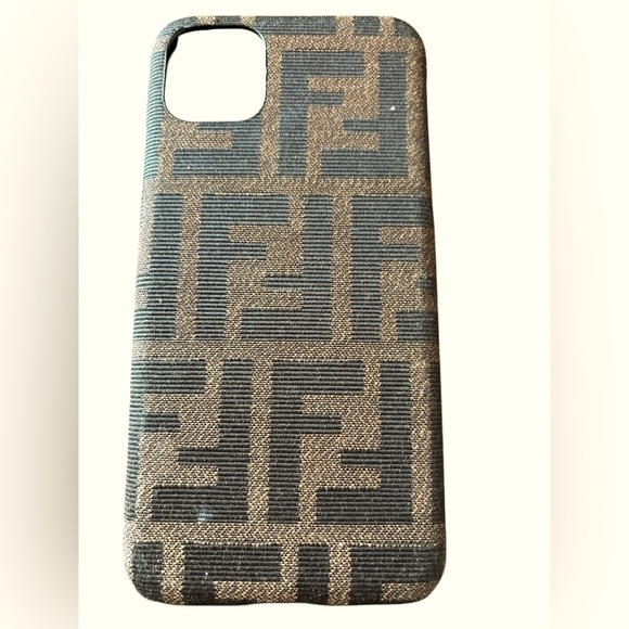 Fendi Black and Brown Monogram Phone 13 pro max Case - Picture 8 of 10